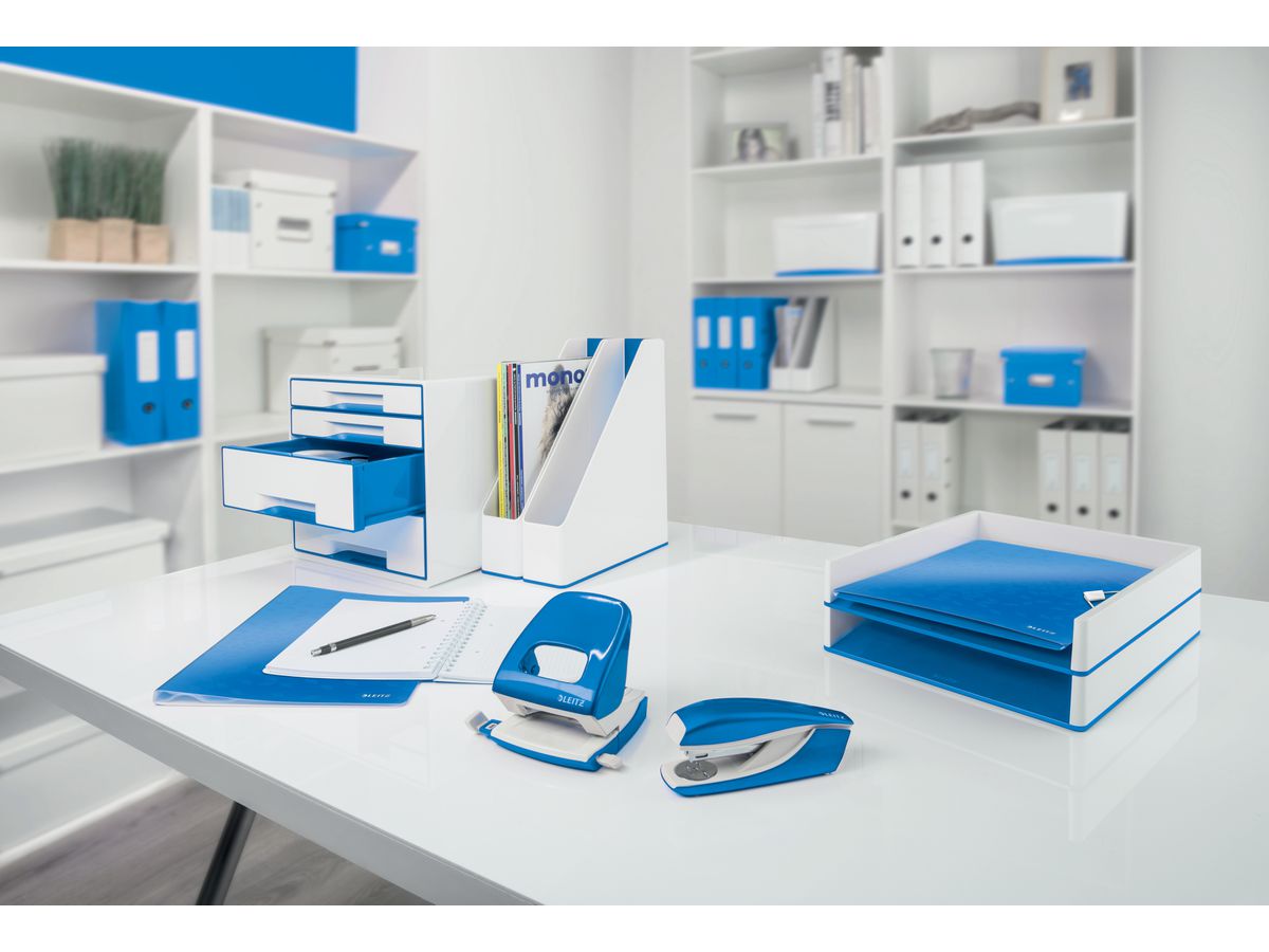 LEITZ Perforateur NeXXt WOW 5008 50082036 bleu 30 feuilles (4002432392865)