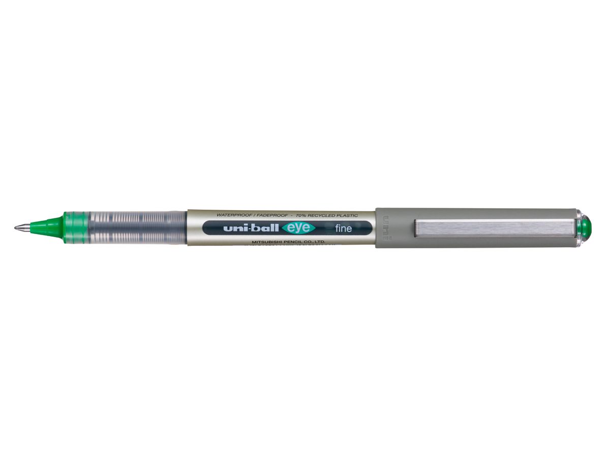 UNI-BALL Rollerball Eye fine 0.7mm UB-157EGREEN verde, Eco (4902778315187)