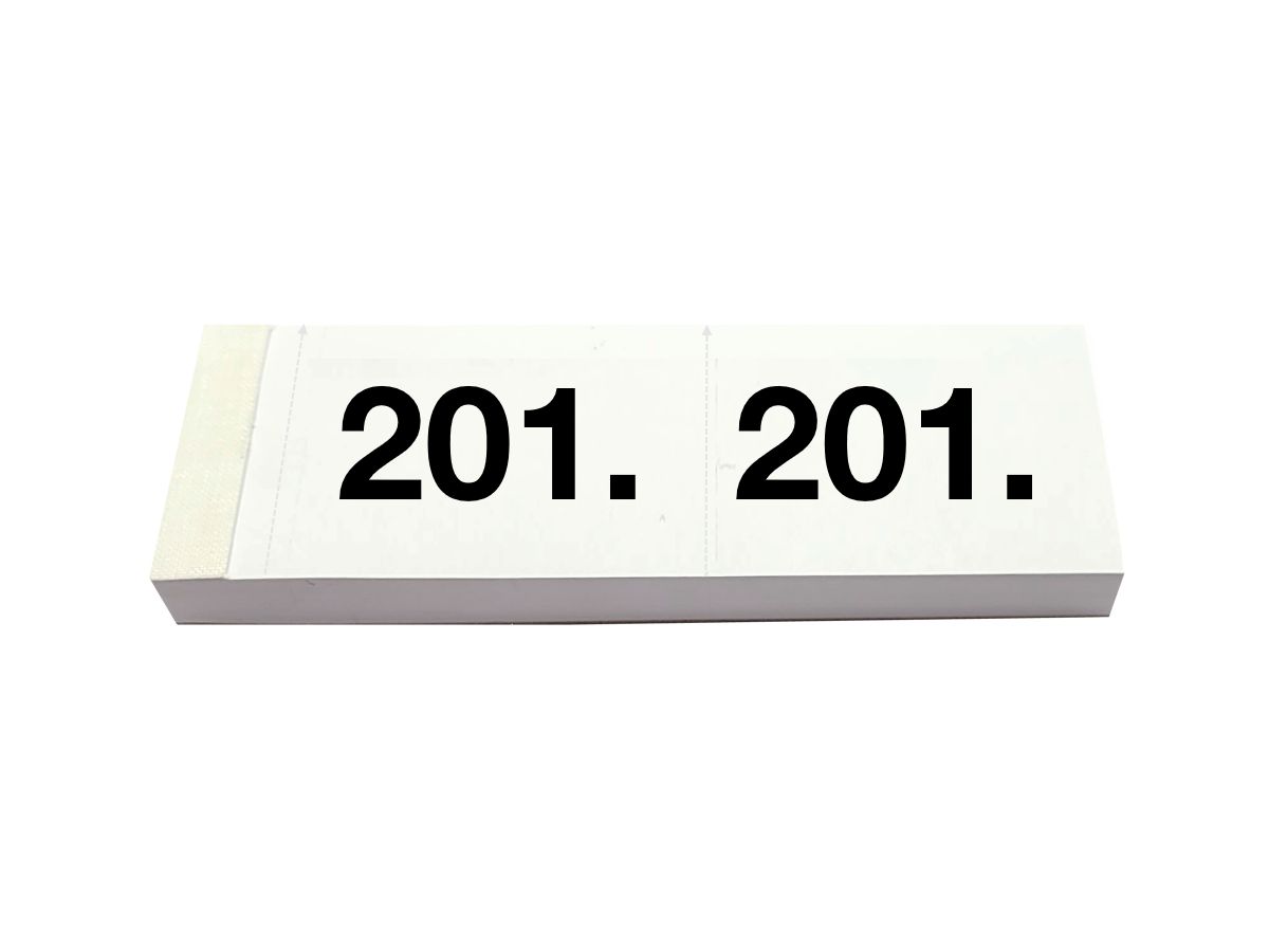 SIMPLEX Garderobenblock Nr. 201-300 13084 weiss 100 Blatt (7611468130845)