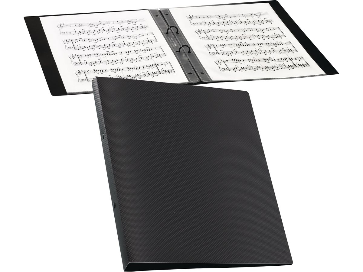 KOLMA Ringbuch matt A4 02.806.06 schwarz, 2.0 cm, 2-Ring (7611967021507)