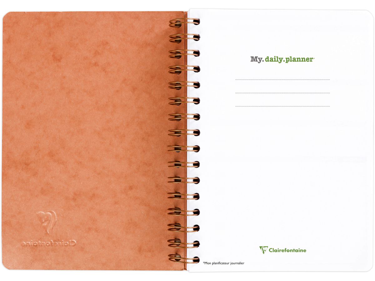 BIELLA Agenda AgeBag undatiert 78239C my Daily 125 Blatt tabak A5 (3329680782394)