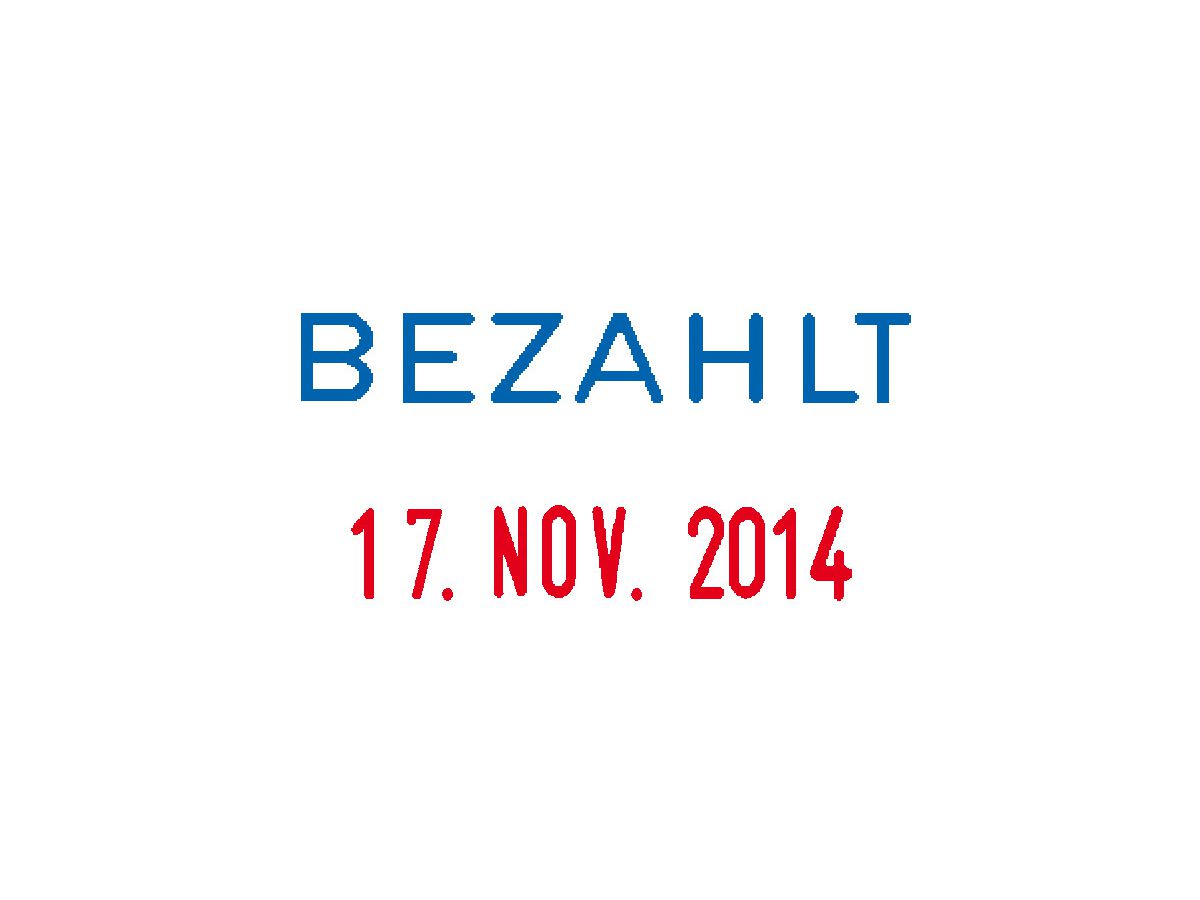 COLOP Dateur Bezahlt S160L2/D 4mm D (9004362302193)