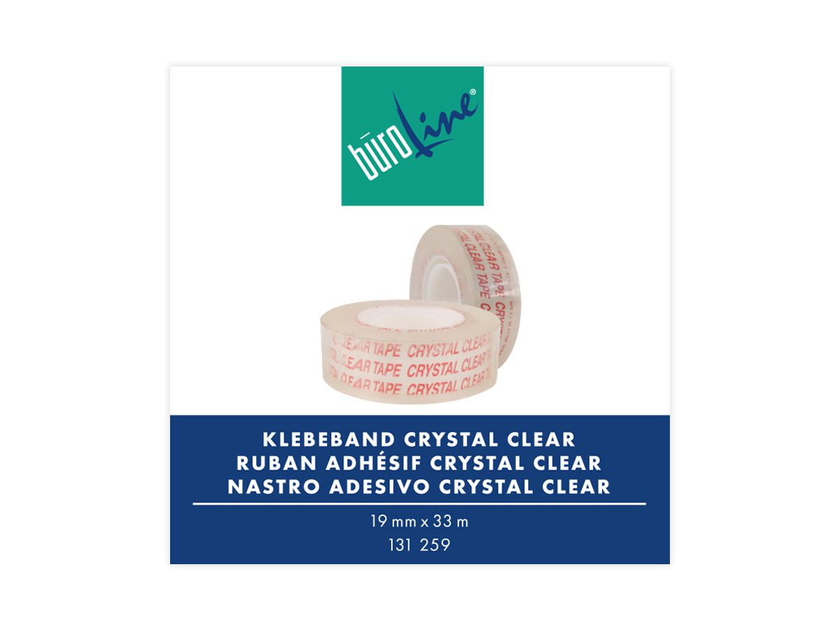 BÜROLINE Ruban adhésif 19mmx33m 131259 Cristal clair (7612532038043)