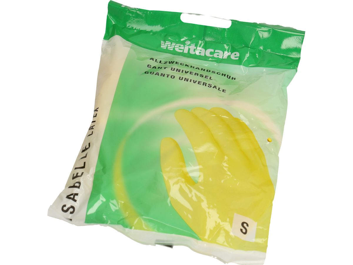 WEITA Allzweckhandschuh Latex S RF-1 / 262561 gelb (7610588262566)