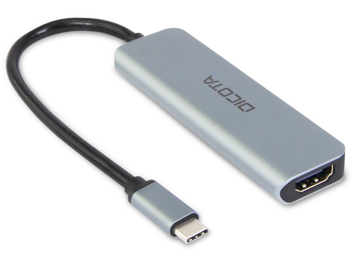 DICOTA USB-C 5-in-1 Video Hub D32060 4K PD 100W (7640239421370)