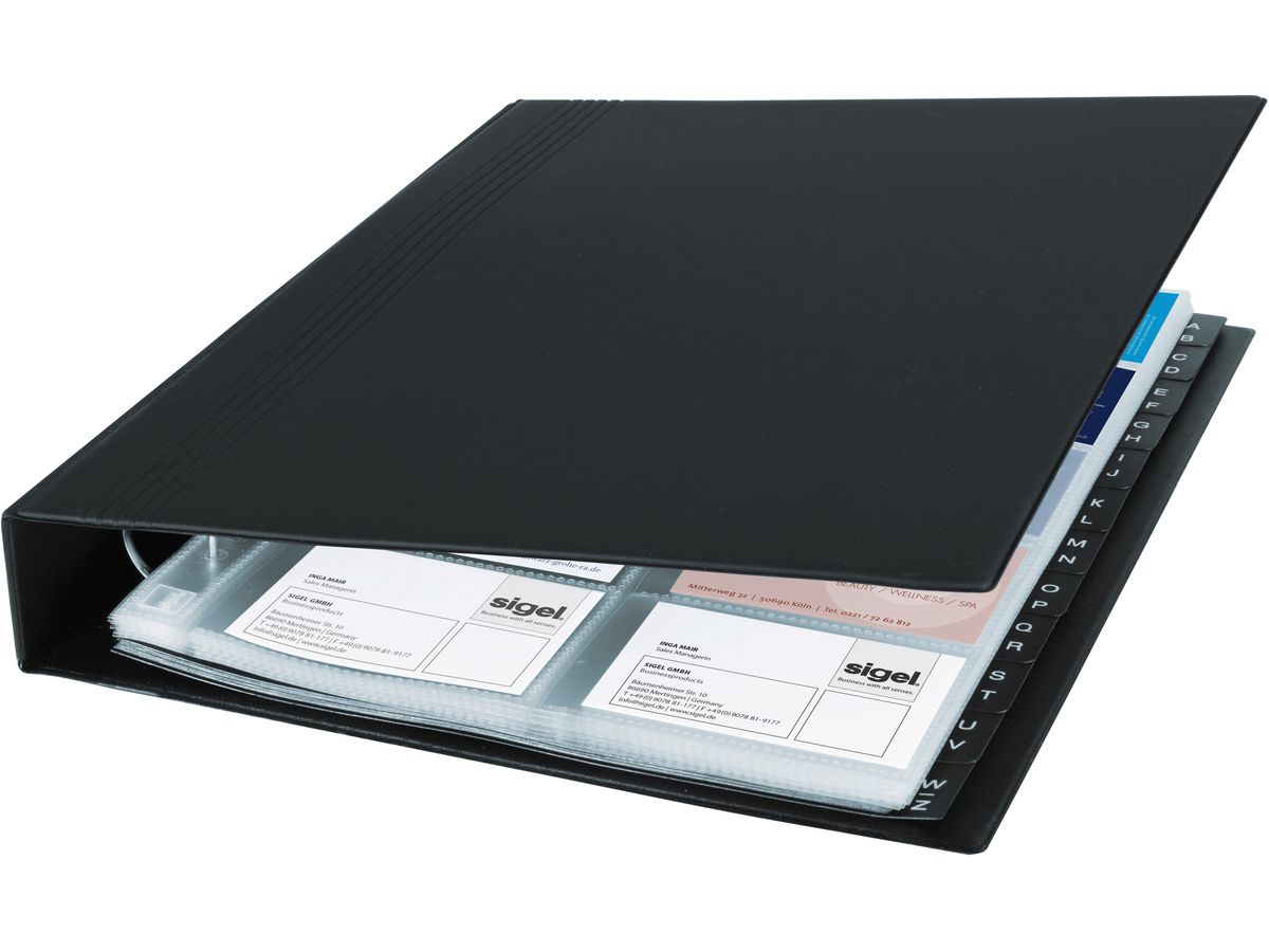 SIGEL Class.bigli.d.visita 325x270mm VZ301 A-Z per 400 carte (4004360980077)