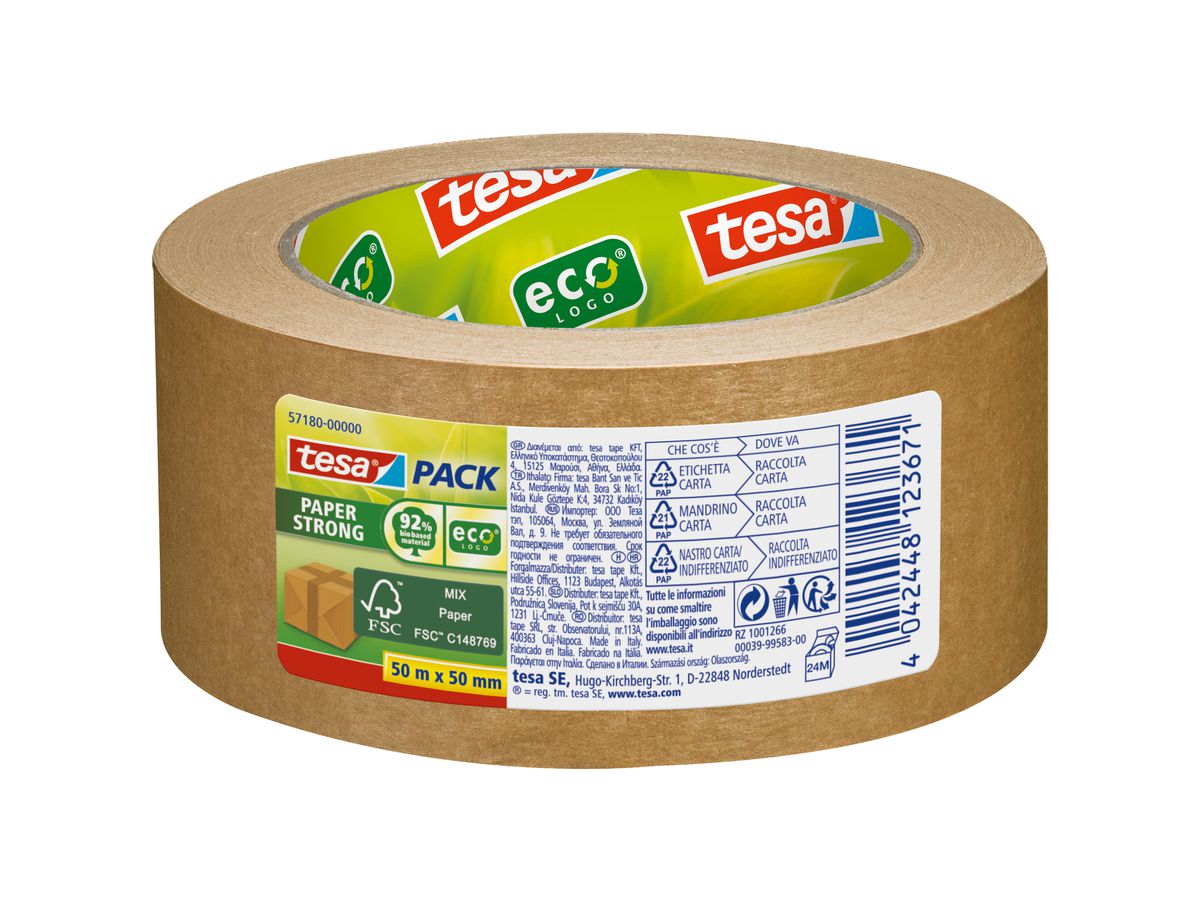 TESA Verpackungsband Eco 50mmx50m 571800000 braun (4042448123671)