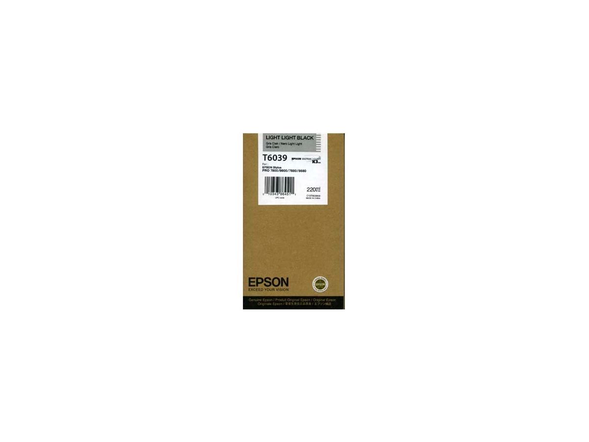 EPSON Cart. d'inch. light-lig. nero T603900 Stylus Pro 7880/9880 220ml (0010343864511)