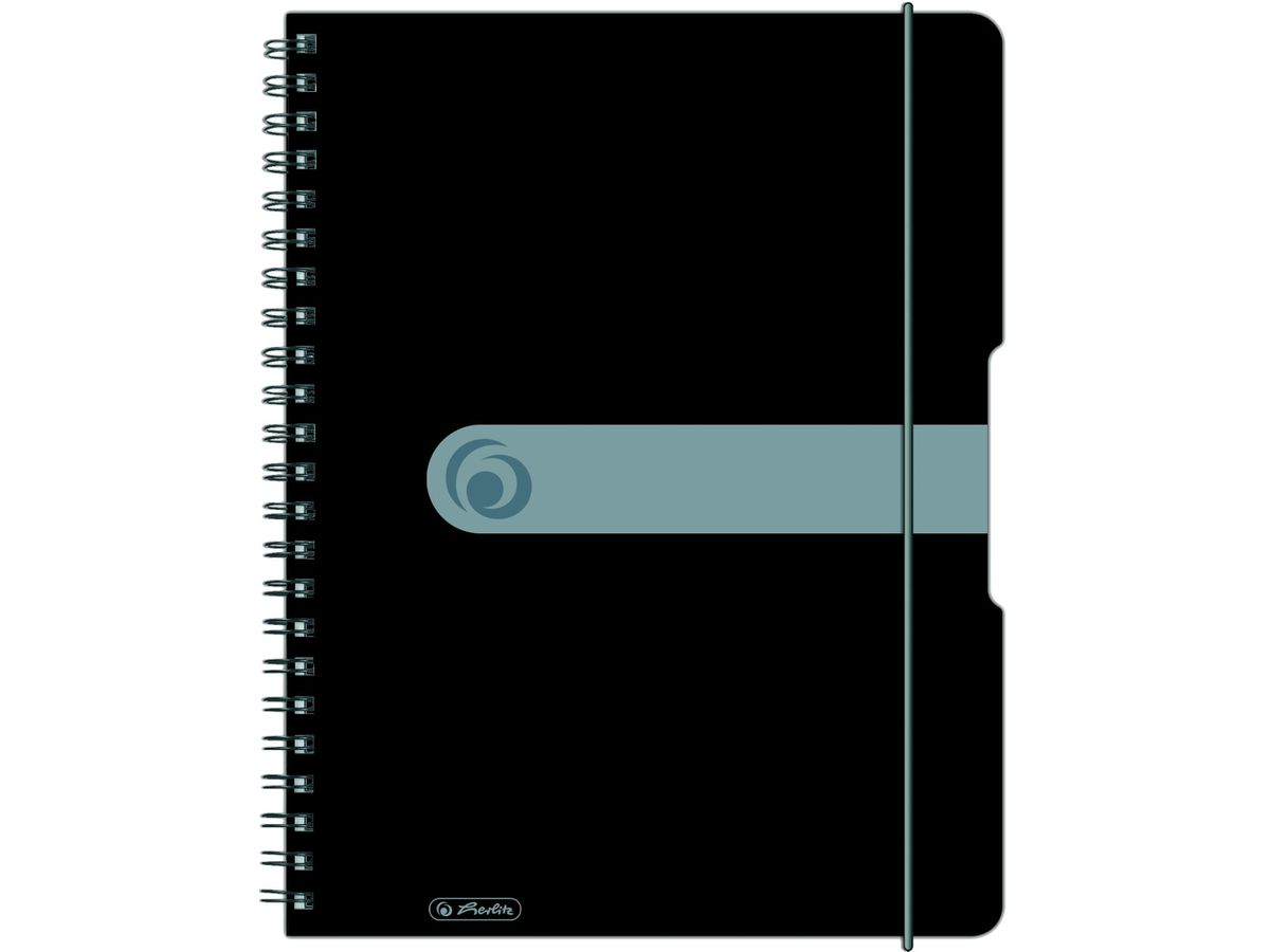 HERLITZ Collegeblock A4 11293073 Easy orga 5mm kar. schwarz (4008110464435)