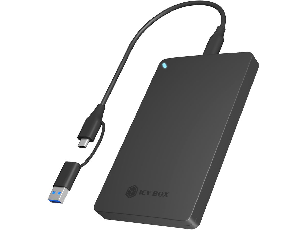 ICY BOX Ext. 2,5 Inch Enclosure IB-201T-CU31 Combo cable USB-C/A (4250078174226)