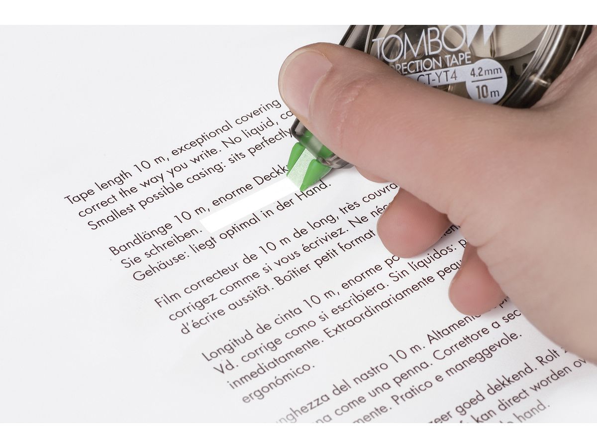 TOMBOW Korrekturroller 4.2mmx10m CT-YT4-BULK im Bulk (4901991585292)