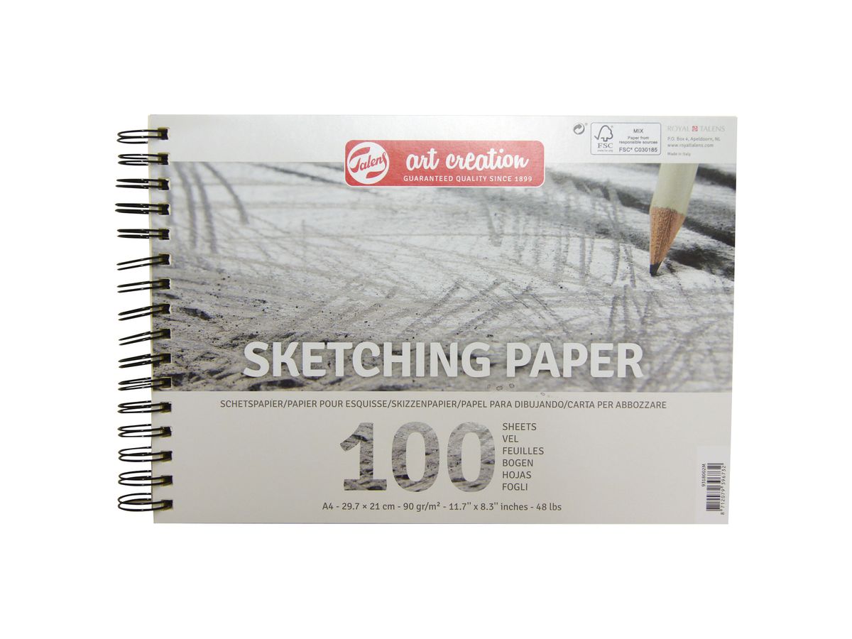 TALENS Papier Art Creation 9318002M pour Esquisse A4 90 g 100 f. (8712079396732)