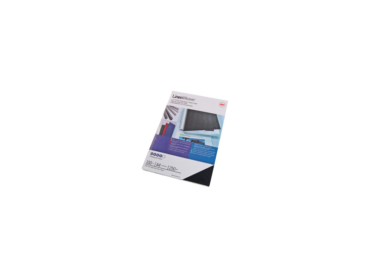 GBC Karton Linenweave A4 CE050070 weiss, 250g 100 Stück (8019152803225)