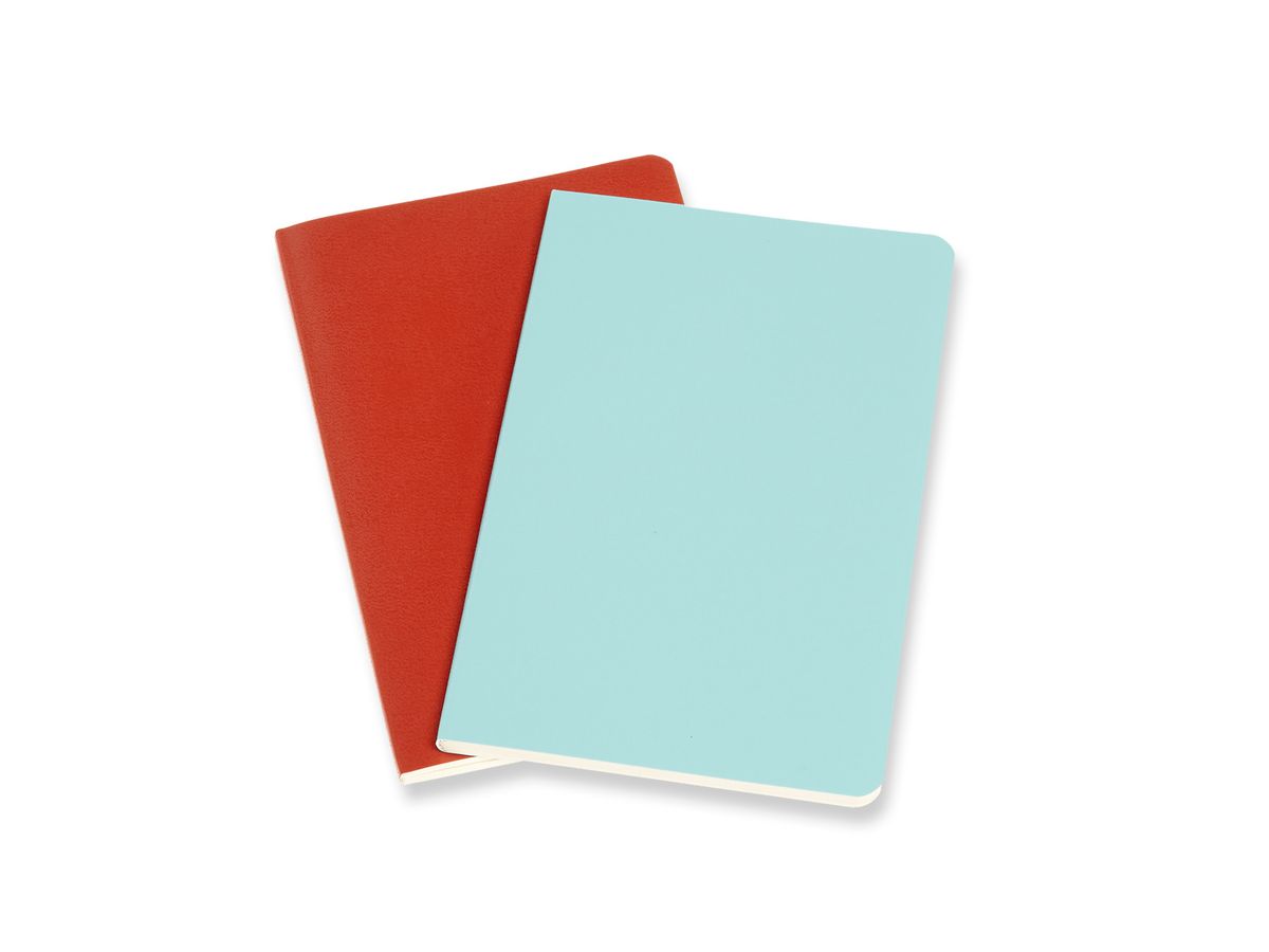 MOLESKINE Notizheft 2x 14x1.1x9cm 620503 liniert, korall/marine, 80 S. (8058647620503)