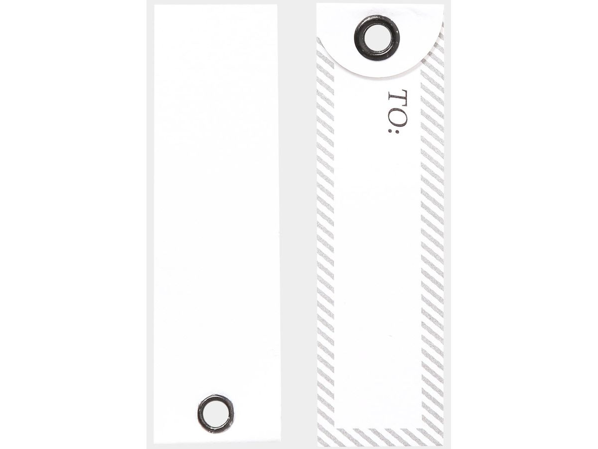 I AM CREATIVE Namens-Anhänger 4087.2 weiss, 20 Stück (7611983149742)