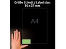 AVERY ZWECKFORM Etichette 70×37mm 3450 verde 2400 pezzi (4004182034507)