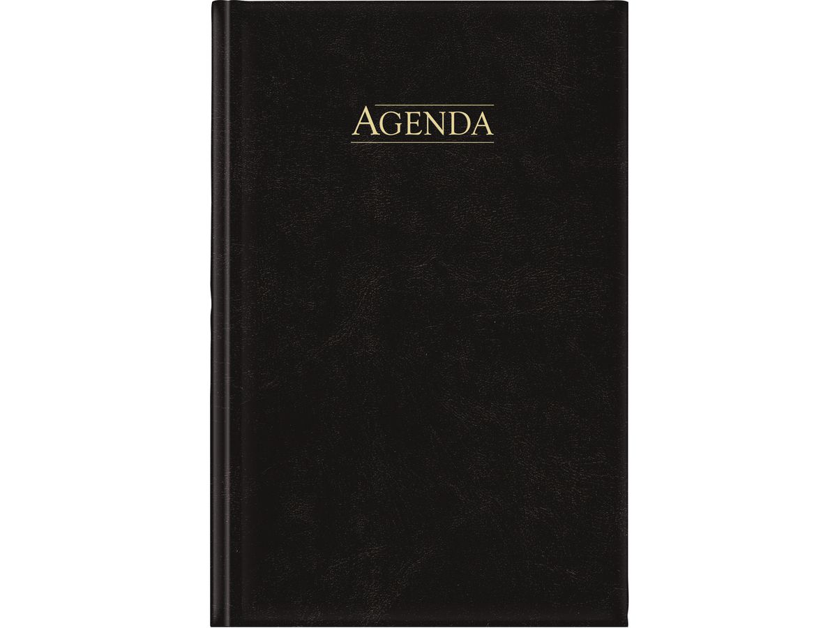 AURORA Agenda Balacron Folio 2026 FA211Z 1T/1S schwarz ML 14x21cm (5411028502172)