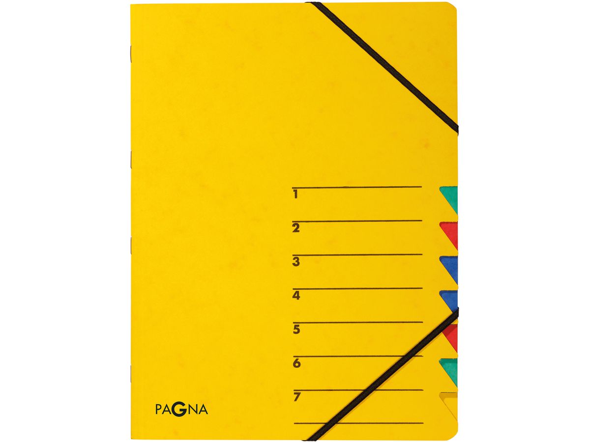 PAGNA Fächermappe EASY A4 24061-05 gelb 7 Fächer (4013951003521)