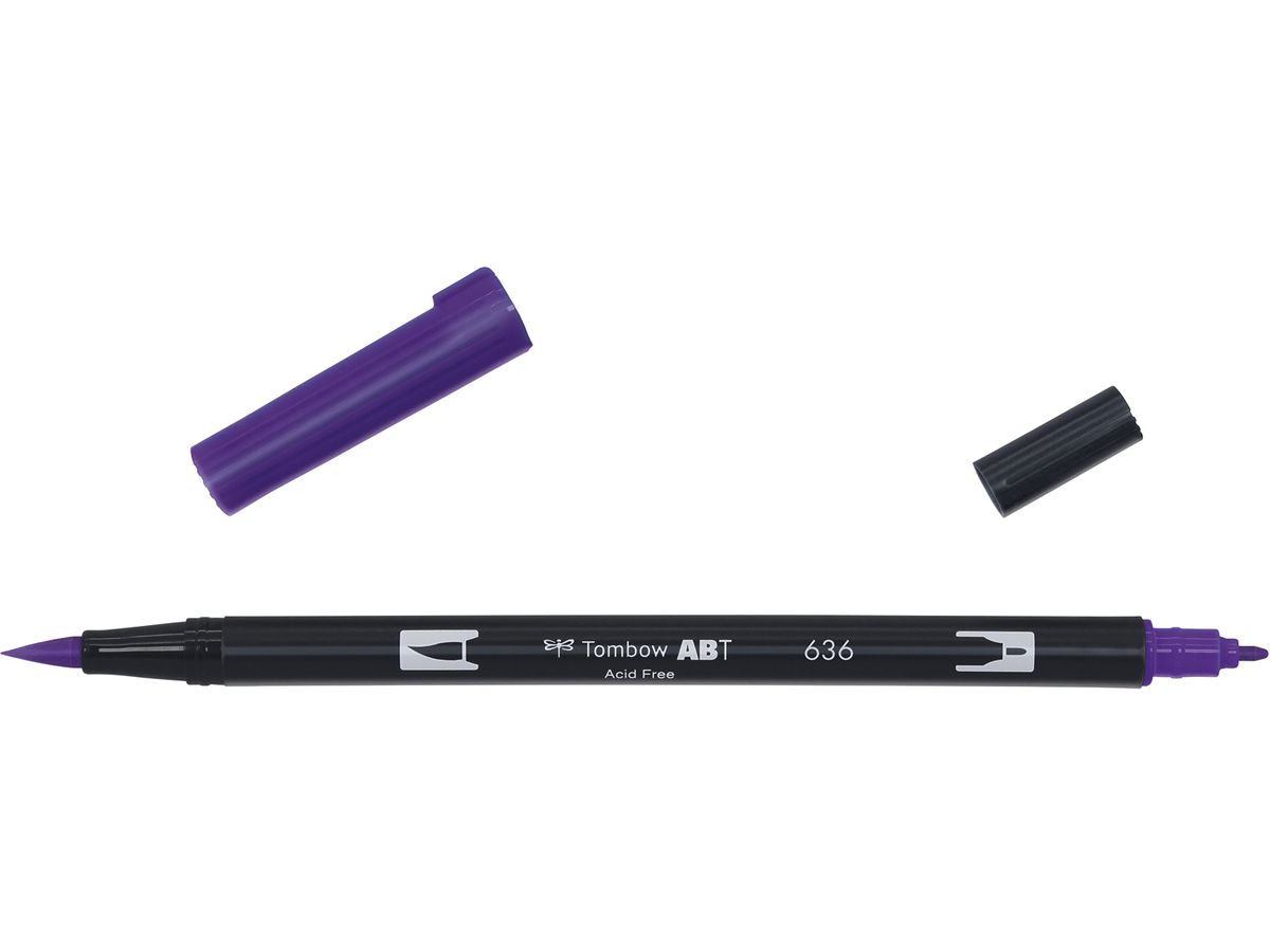 TOMBOW Dual Brush Pen ABT 636 imperial purple (4901991901818)