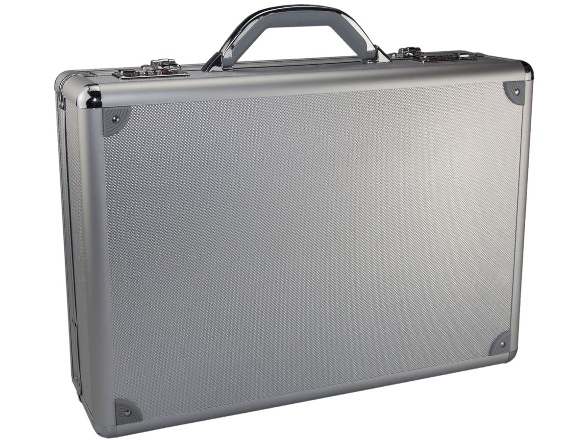 MONOLITH Alu-Diplomatenkoffer 2000002276 Silber, 490x330x130mm (5016469227600)