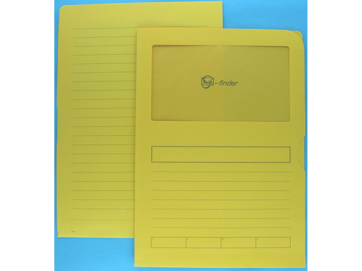 GOESSLER Dossiers G-Finder 220x310mm 2802 jaune 100 pcs. (7640126610023)