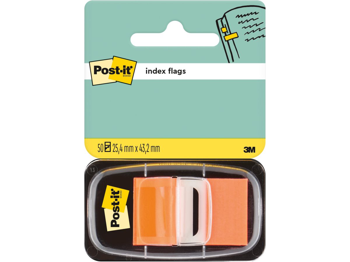 POST-IT Index Tabs 25,4x43,2mm 680-4 orange/50 Tabs (0021200707544)
