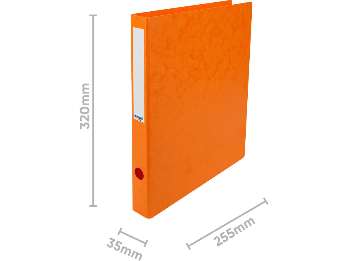 BIELLA Classeur ann. TopColor 3.5cm 15240335U orange 2 anneaux A4 (7611365444960)