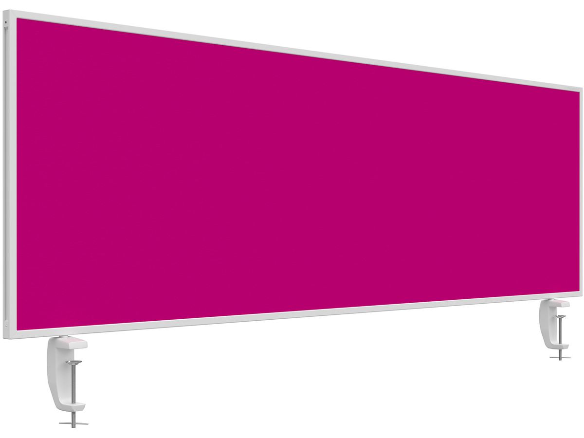 MAGNETOPLAN Tischtrennwand VarioPin 1116018 pink 1600x500mm (4013695064512)
