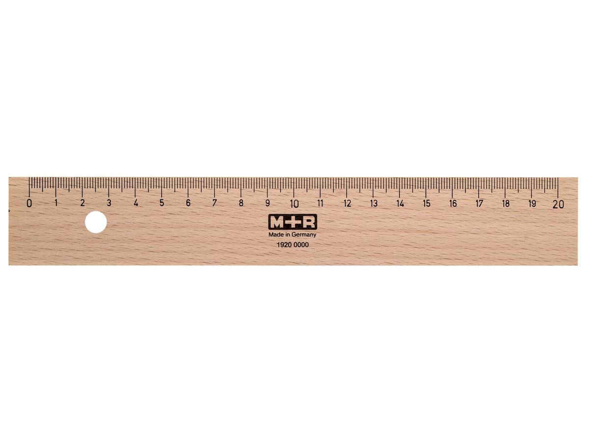 M+R Righello 20cm 719200000 inserto metallico libro (4004627260027)