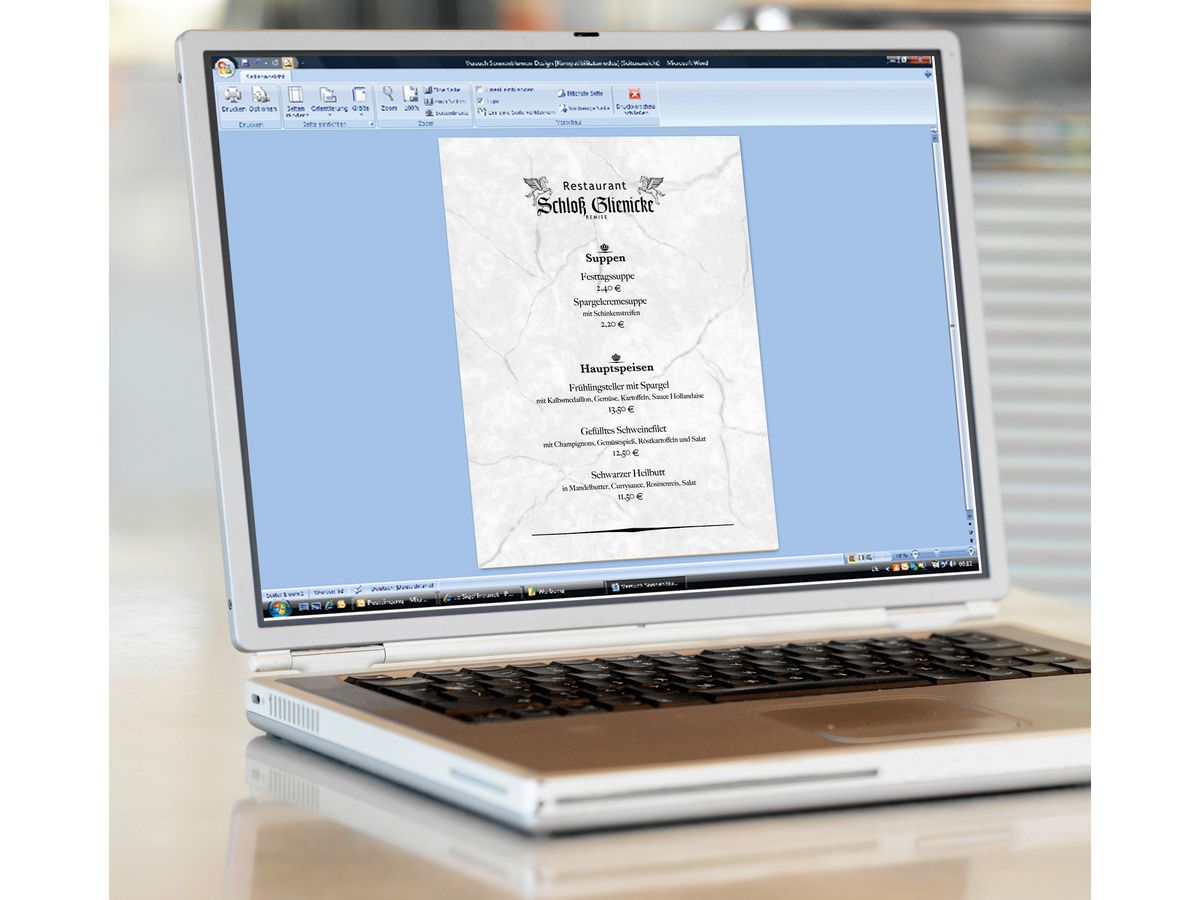 SIGEL Designpapier Granit A4 DP637 grau, 90g 100 Blatt (4004360959387)