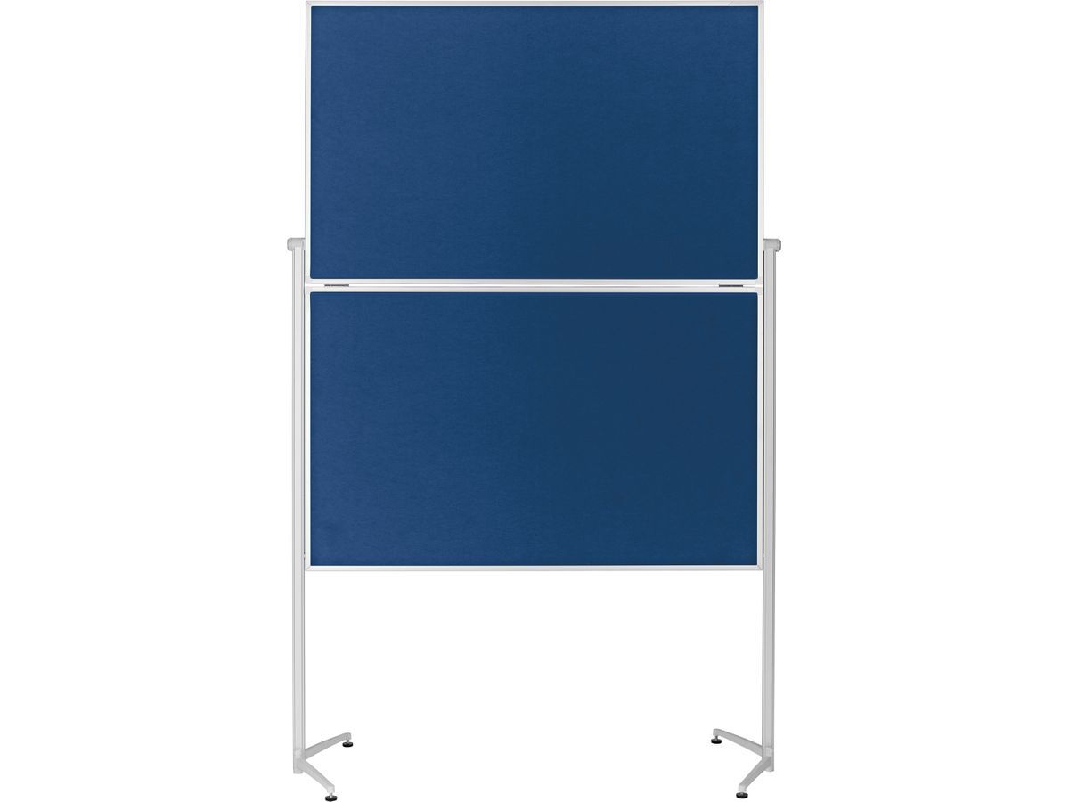 MAGNETOPLAN Design-Moderatorentafel Filz 1151303 blau, klappbar 1200x1500mm (4013695051468)
