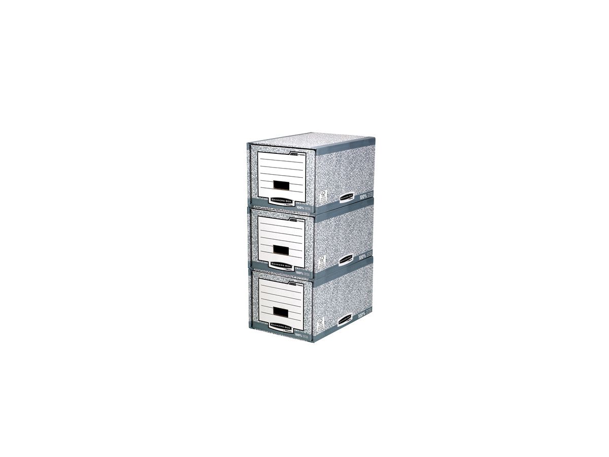 FELLOWES BankersBox Schubladenbox 01820EU grigio/bianco 35x29x54.5cm (5016290182055)