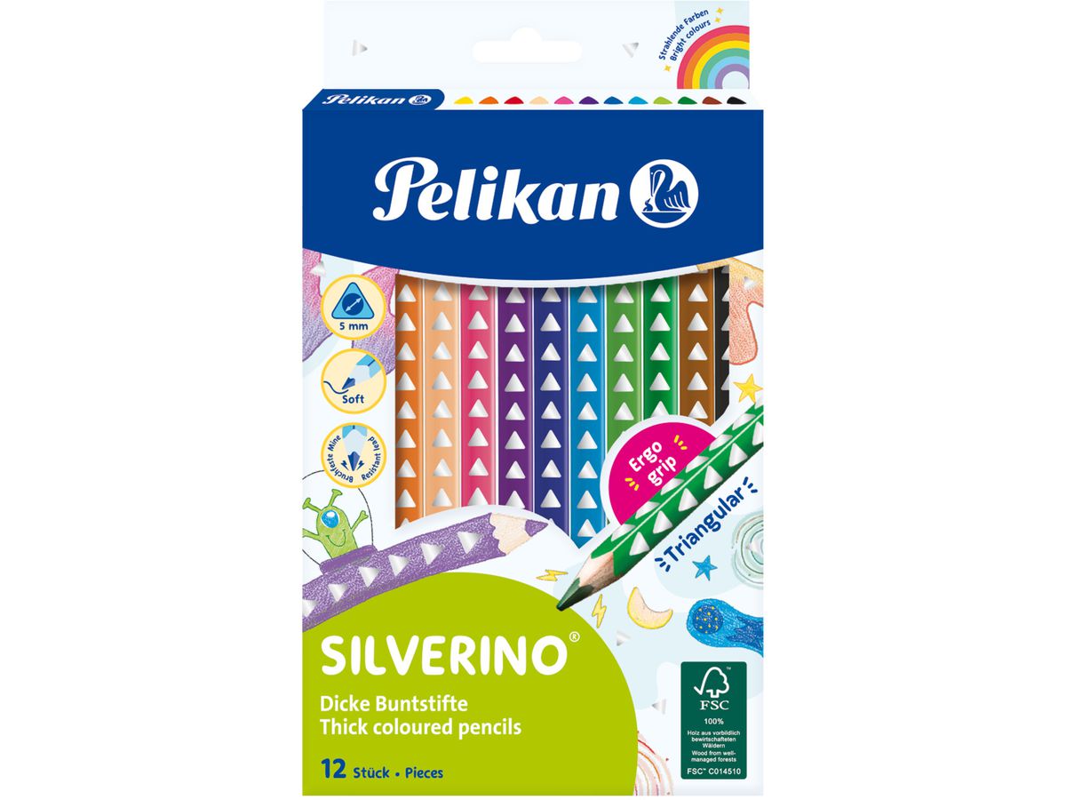 PELIKAN Matite colorate Silverino 700627 12 colori (4012700700629)
