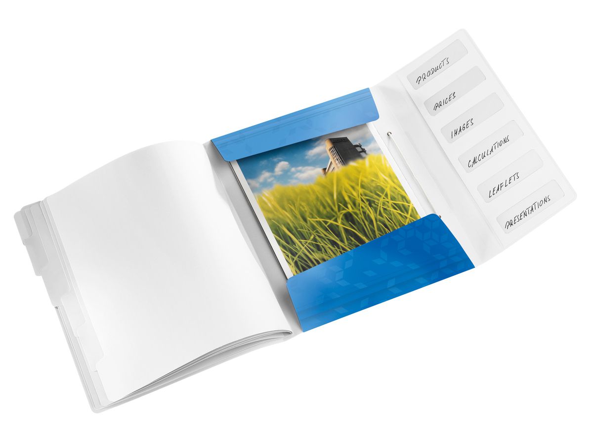 LEITZ Ordnungsmappe WOW PP A4 46330036 blau 6-teilig (4002432106219)