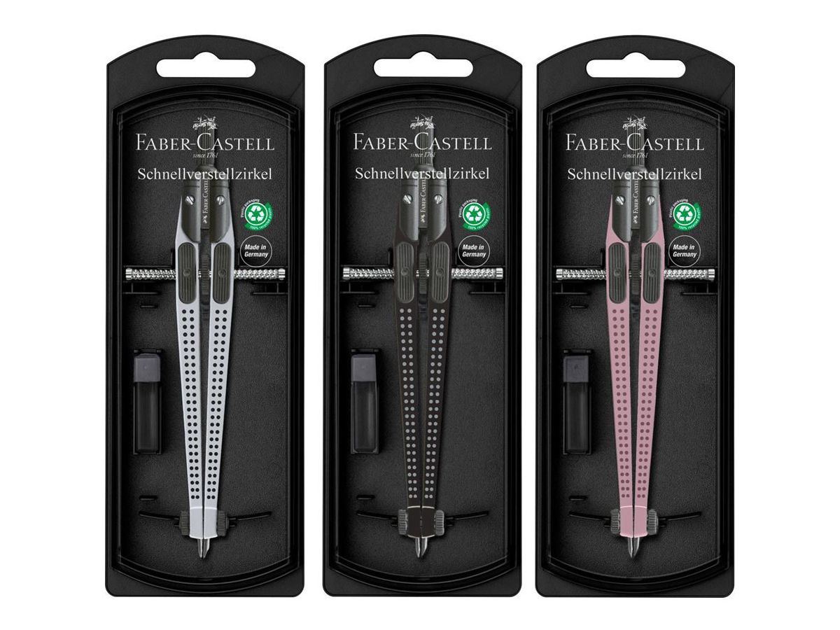 FABER-CASTELL Compas à pointes -390mm 174472 GRIP 2001 (4005401744726)