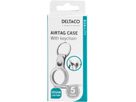 DELTACO Apple AirTag case, keychain MCASE-TAG11 vegan leather, white (7333048053978)