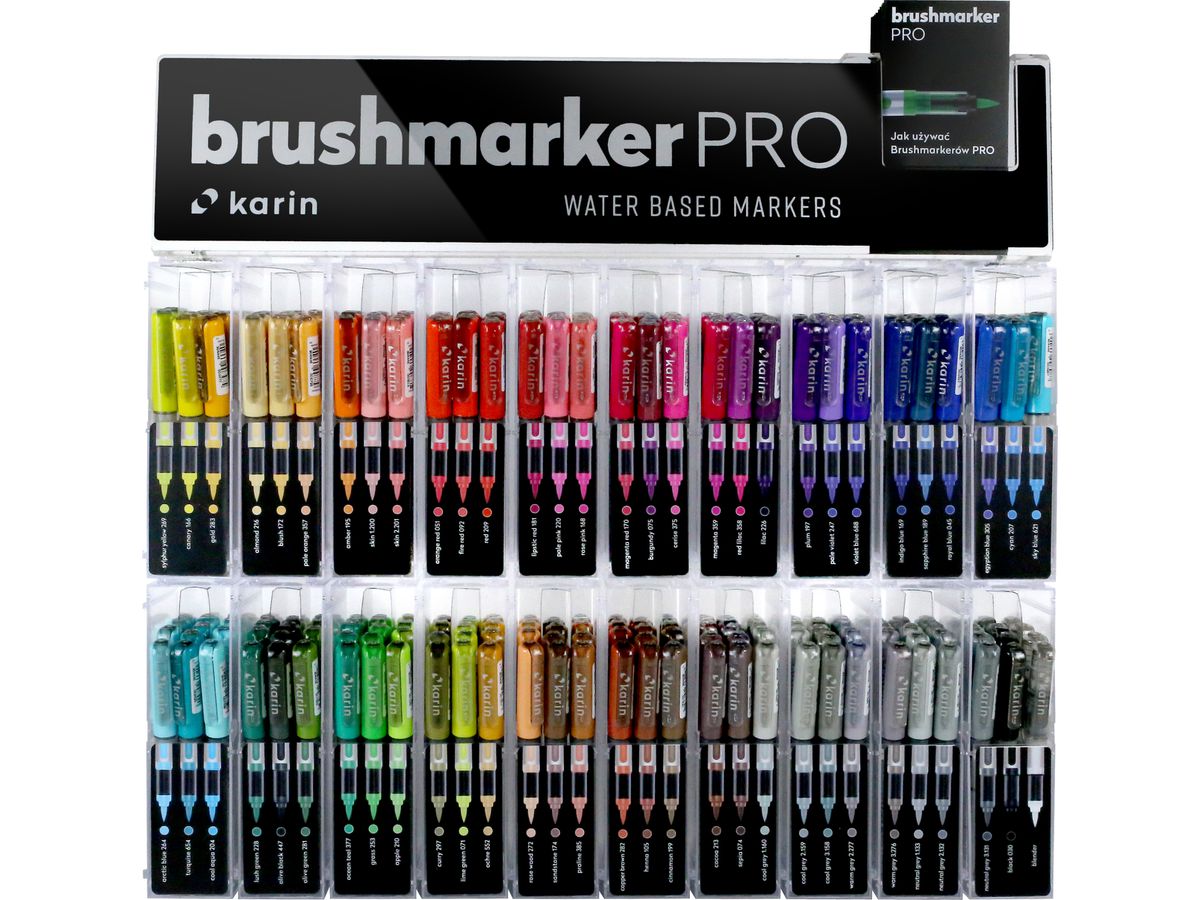KARIN Brush Marker PRO 27C11 Display 240 Stück (5904446026912)