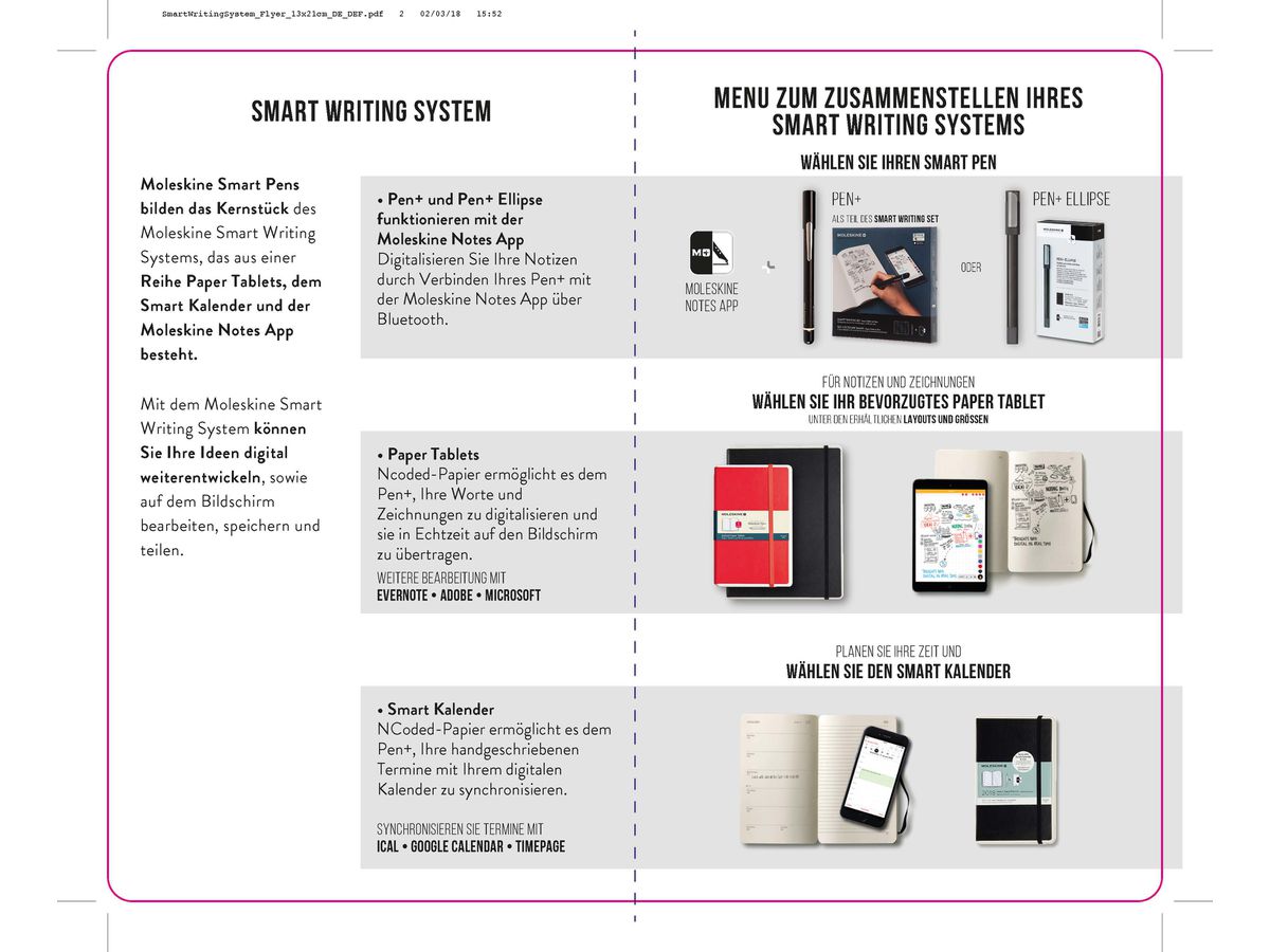 MOLESKINE Flyer Smart Writing Set 999047 MOLESKINE DE ()