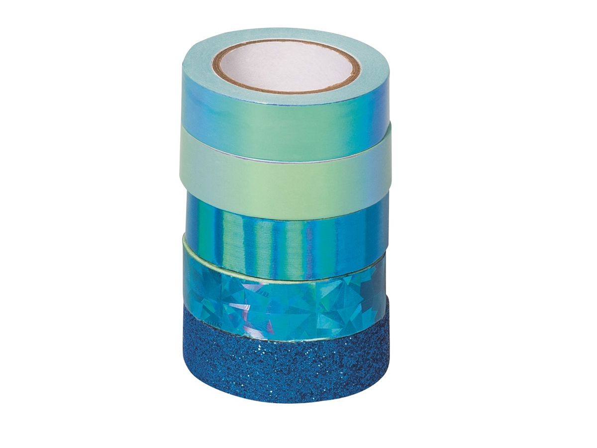 HEYDA Deko-Tape blau 203584516 4x12mmx5m/1x12mmx2m (4005329142482)