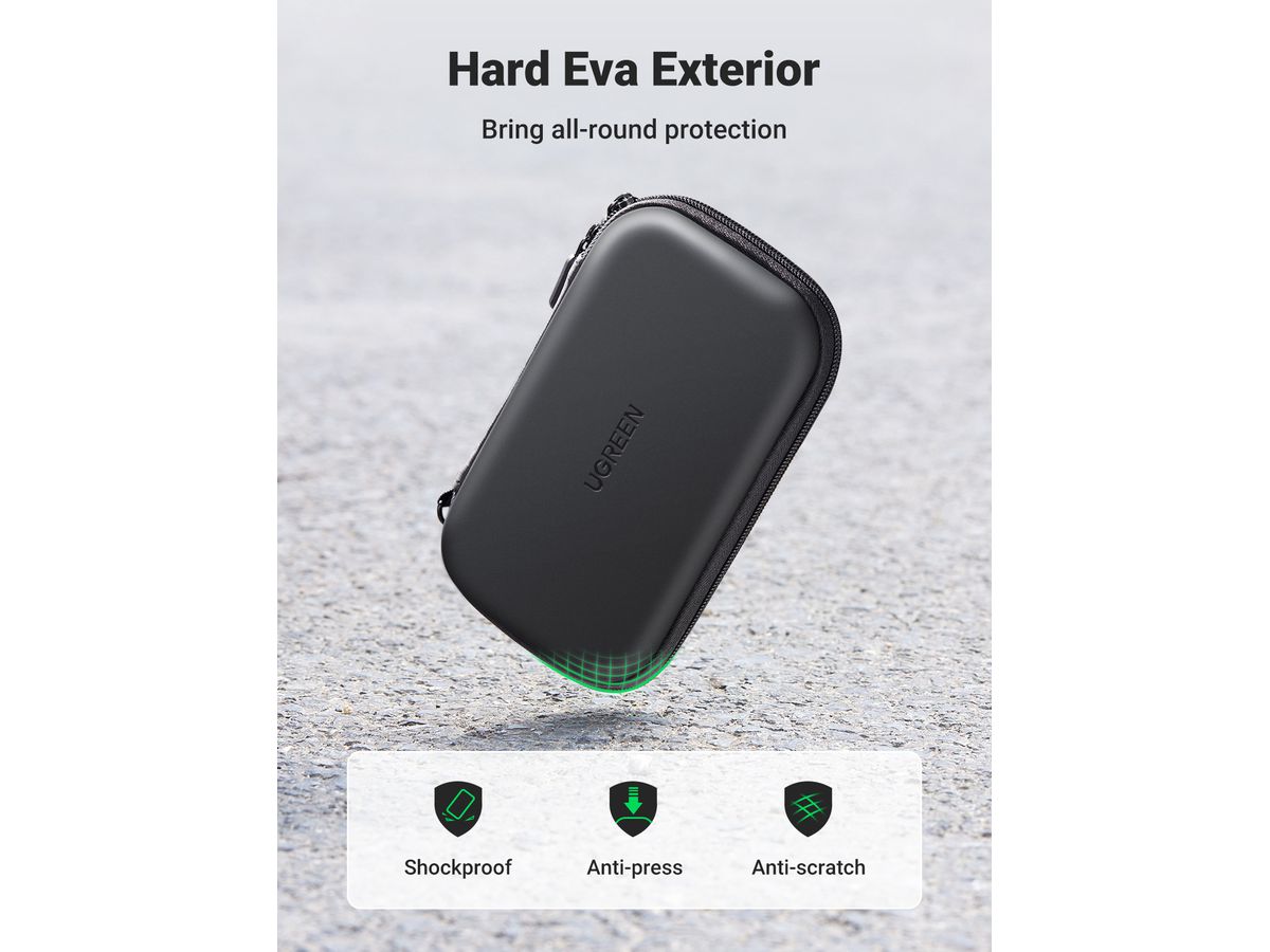 UGREEN Multi-functional Storage Bag 50274 Hard Disk&Access. Size:L (BB) (6957303852741)