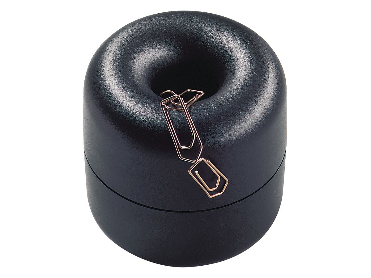 HELIT Klammernspender H6257995 7x7cm, 20 Klammern schwarz (4012086041408)