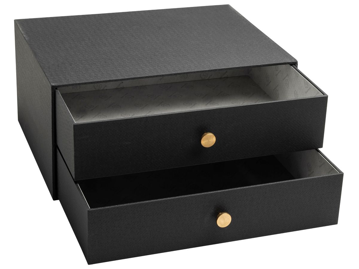 EXACOMPTA Schubladenbox OfficeByMe A4+ 30601E 2 Schubladen, schwarz (3130630306016)