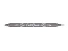 ONLINE Callibrush Pen Double Tip 2mm 19072/6 Grey (4014421190727)