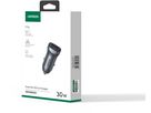 UGREEN Fast Car Charger 30W 40858 USB-C PD+USB-A QC (6957303848584)