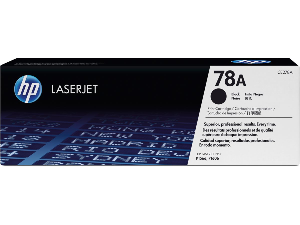 HP Modulo di toner 78A nero CE278A LaserJet Pro P1566 2100 pagine (0884420588702)