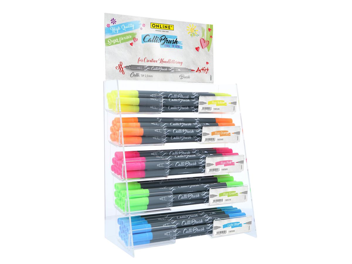 ONLINE Callibrush Pen Neon 19095 Display, 60 pezzi (4014421190956)