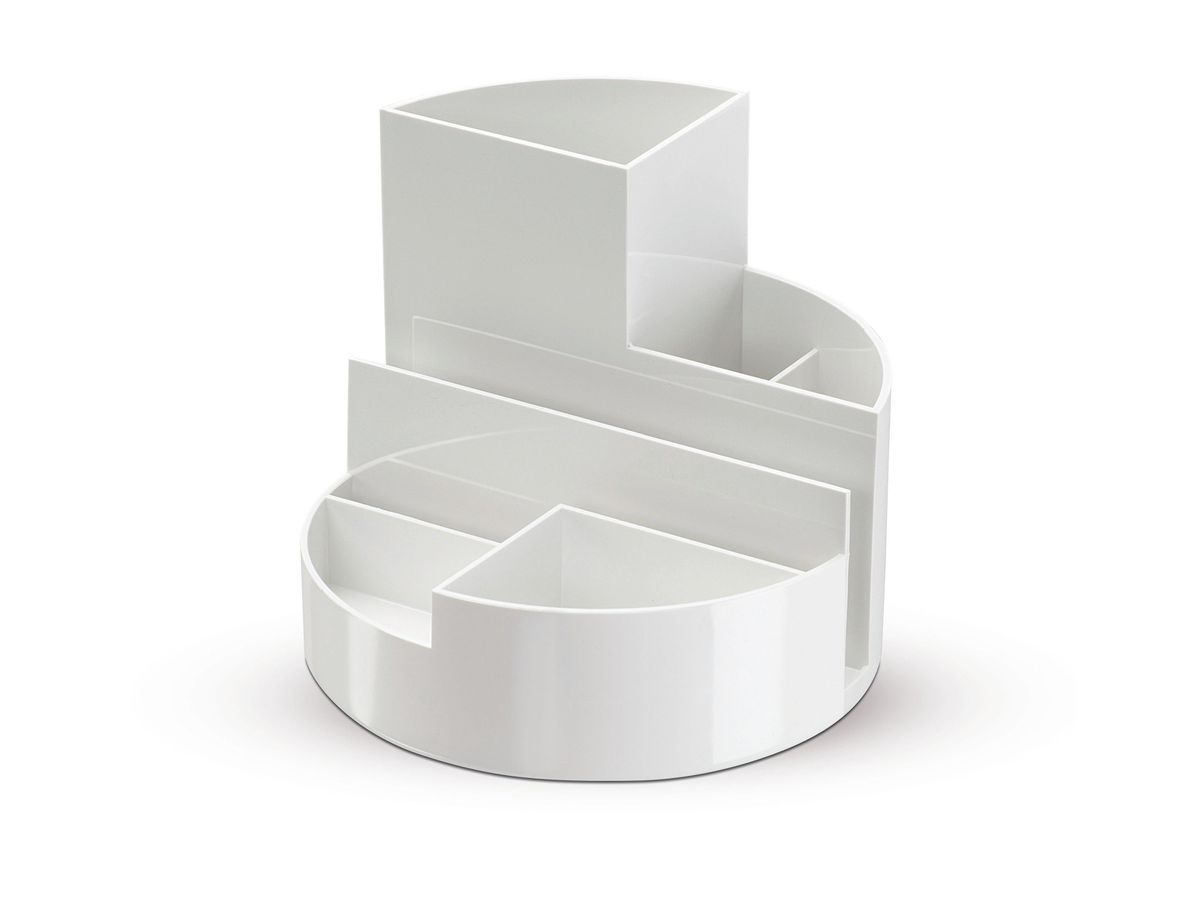 MAUL Stifteköcher Recycle 6.35 6 Fächer, weiss (4002390087537)