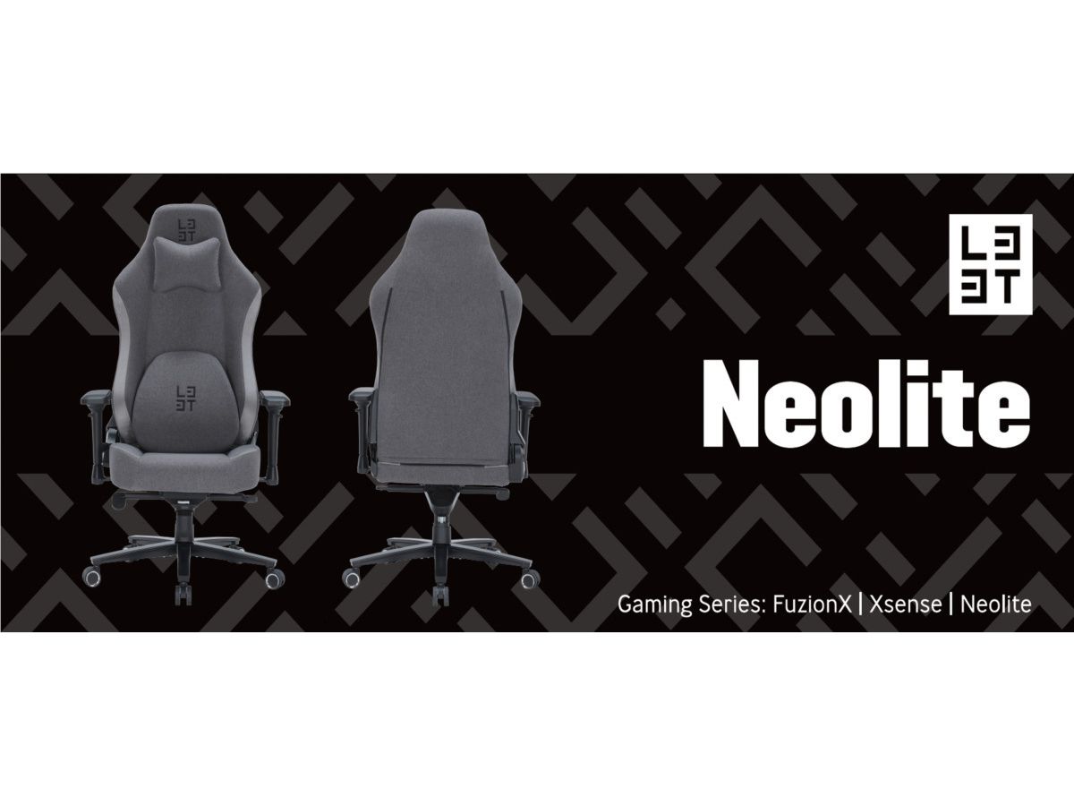 L33T Neolite Soft fabric 3062005 Gaming Chair Dark Grey (5706470155459)