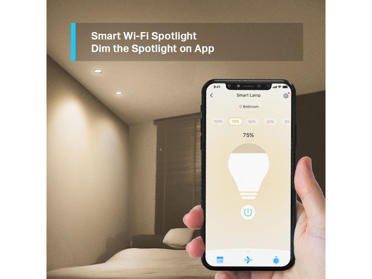 TP-LINK TapoL610(2-pack) Tapo L610(2-pack) Smart WiFi Spotlight Dimmable (4897098685730)