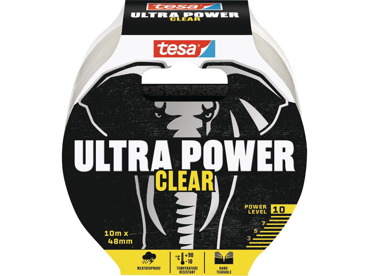 TESA Ultra Power Clear 10mx48mm 56496-00000 nastro per riparazioni, trasp. (4063565106491)
